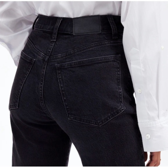 Madewell The '90s Straight Jean Black Denim Jeans - Picture 2 of 14